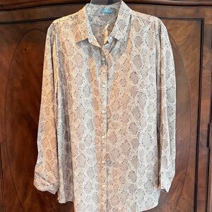 NWT J McLaughlin blouse sz XL, pair with black or white pant💃🥂💥